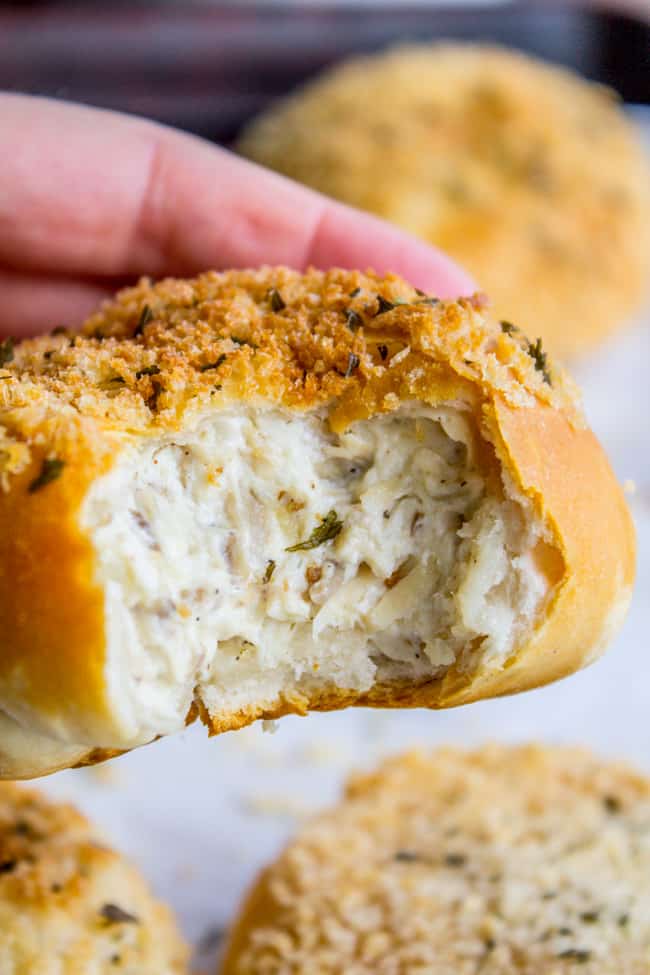 Chicken Mushroom And Cream Cheese Stuffed Rolls