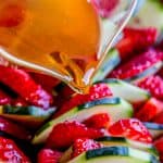 Strawberry Cucumber Salad with Honey Balsamic Dressing from The Food Charlatan