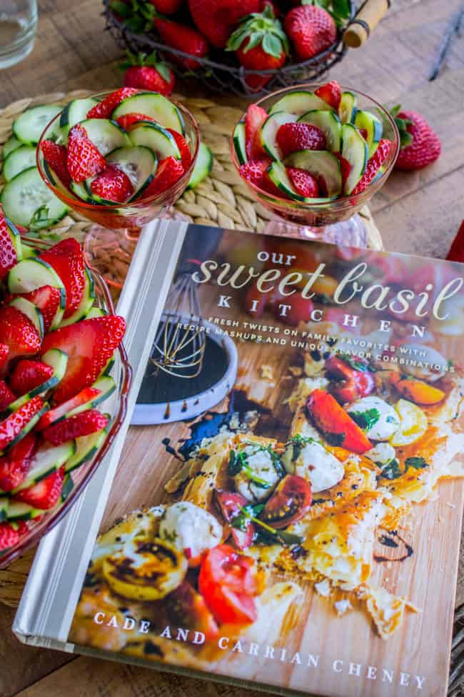 Strawberry Cucumber Salad with Honey Balsamic Dressing from The Food Charlatan