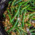 Make Ahead Green Beans with Garlic Bread Crumbs and Almonds from The Food Charlatan