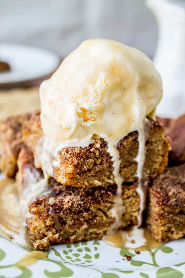 Brown Sugar Snickerdoodle Blondies from The Food Charlatan