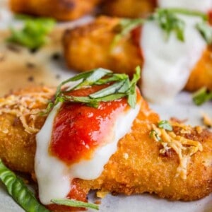 Crispy Fish Parmesan (just like Chicken Parmesan) from The Food Charlatan