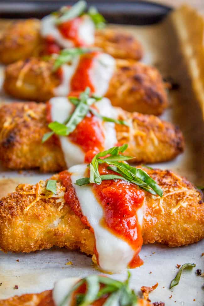 Crispy Fish Parmesan (just like Chicken Parmesan) from The Food Charlatan