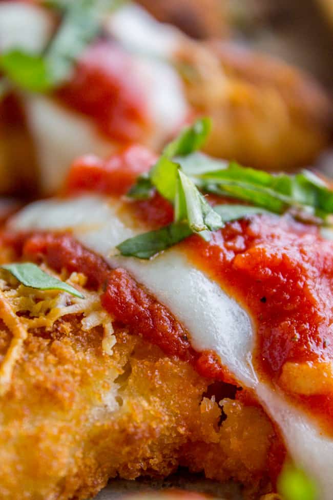 Crispy Fish Parmesan (just like Chicken Parmesan) from The Food Charlatan