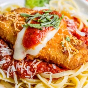 Crispy Fish Parmesan (just like Chicken Parmesan) from The Food Charlatan