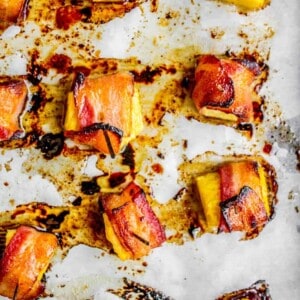 Bacon Wrapped Pineapple with Honey Chipotle Glaze from The Food Charlatan