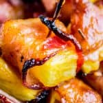 Bacon Wrapped Pineapple with Honey Chipotle Glaze from The Food Charlatan