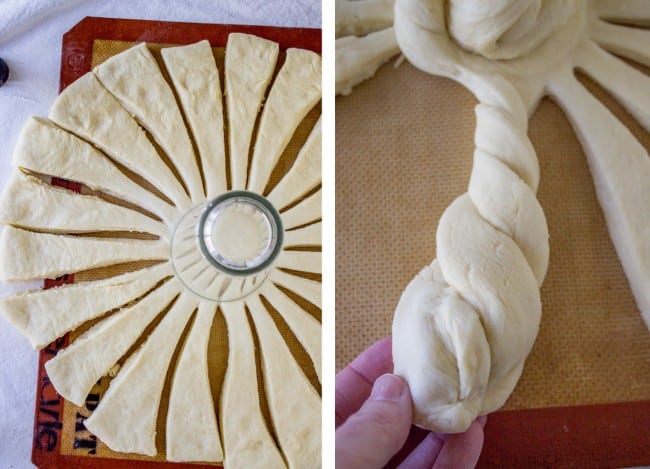 Raspberry Pull-Apart Buns with Coconut Glaze from The Food Charlatan