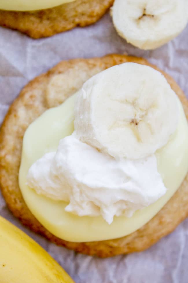 Banana Cream Pie Cookies from The Food Charlatan