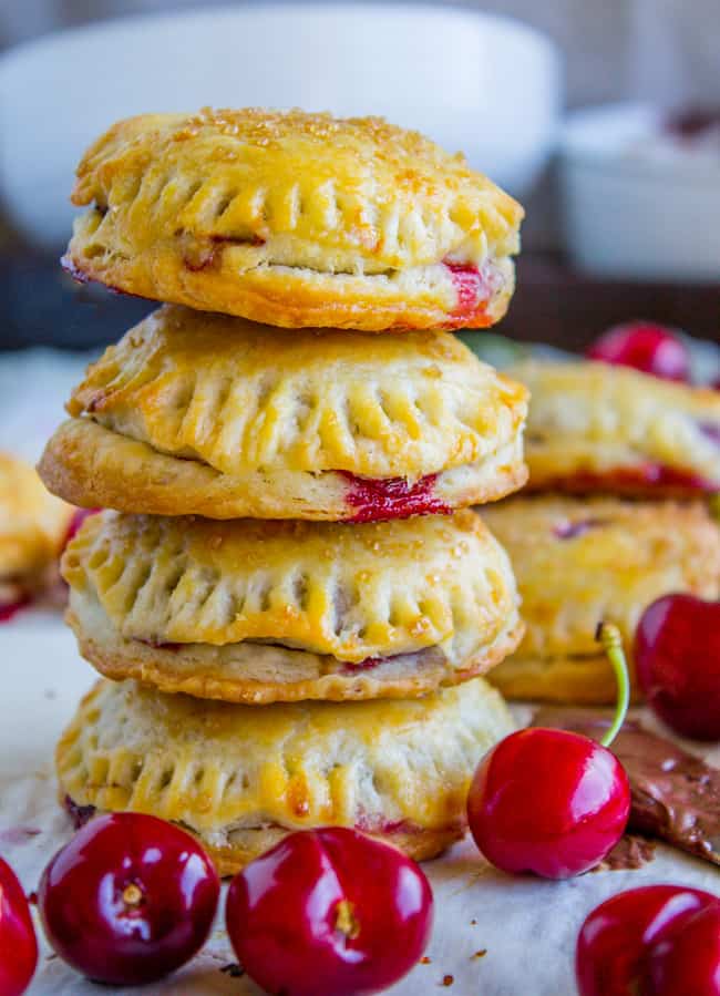 Chocolate Cherry Hand Pies from The Food Charlatan