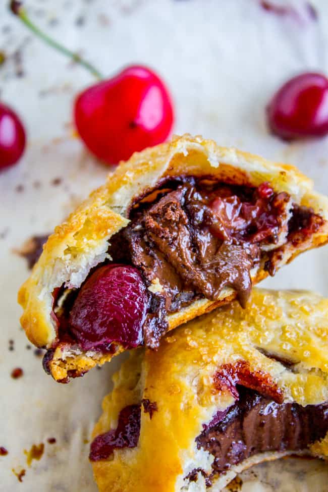 Chocolate Cherry Hand Pies from The Food Charlatan