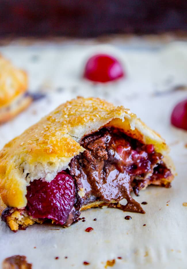 Chocolate Cherry Hand Pies from The Food Charlatan