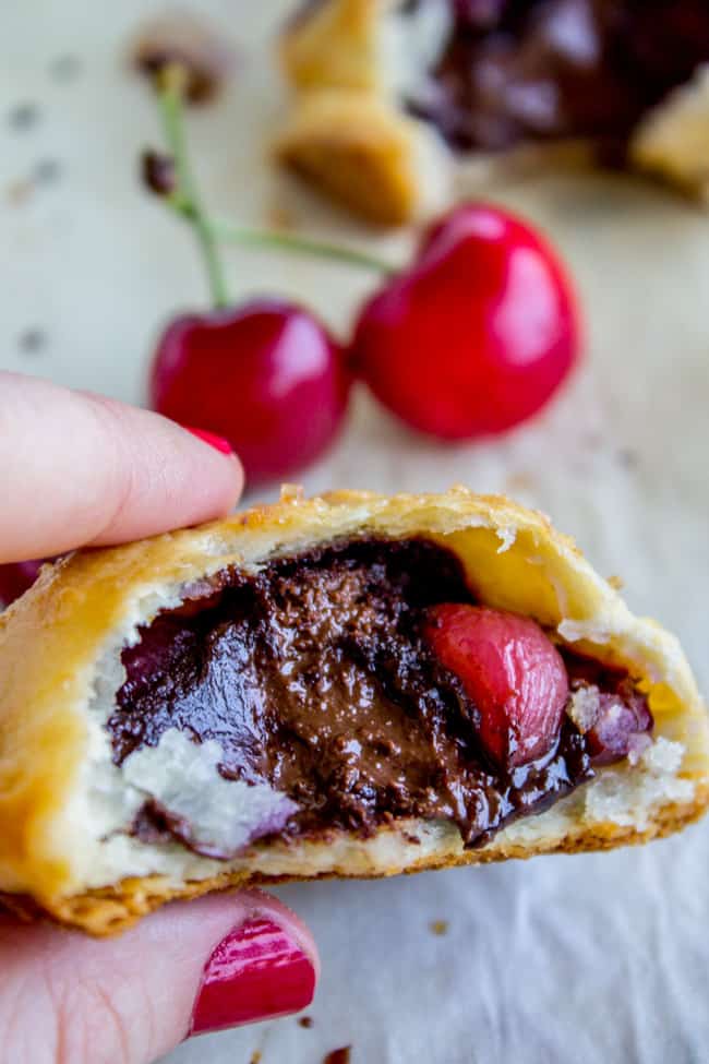 Chocolate Cherry Hand Pies from The Food Charlatan