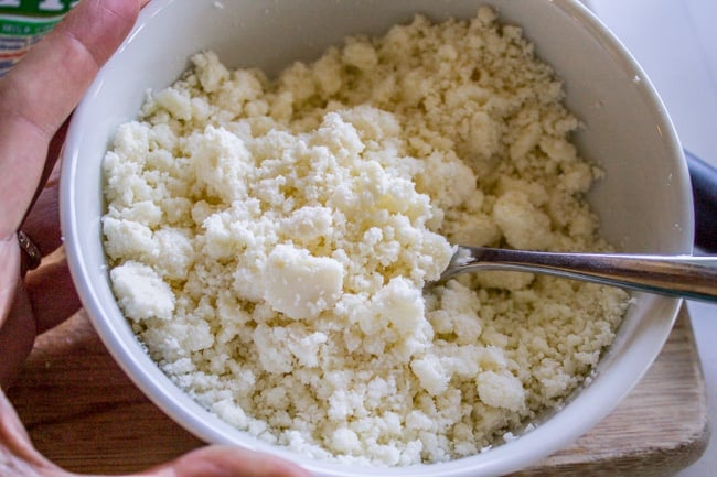 Crumbled up cotija cheese