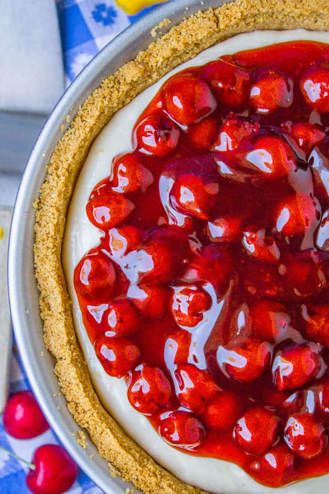 No Bake Cherry Cheesecake