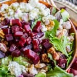 Green Salad with Feta and Beets (The Fanciest No-Chop Salad Ever) from The Food Charlatan