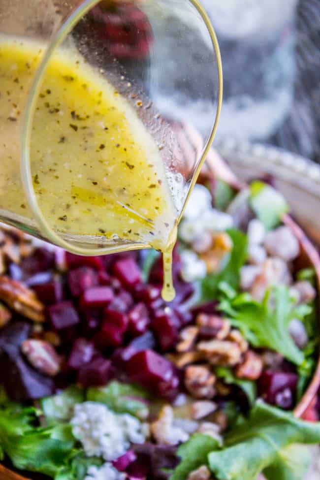 Green Salad with Feta and Beets (The Fanciest No-Chop Salad Ever) from The Food Charlatan