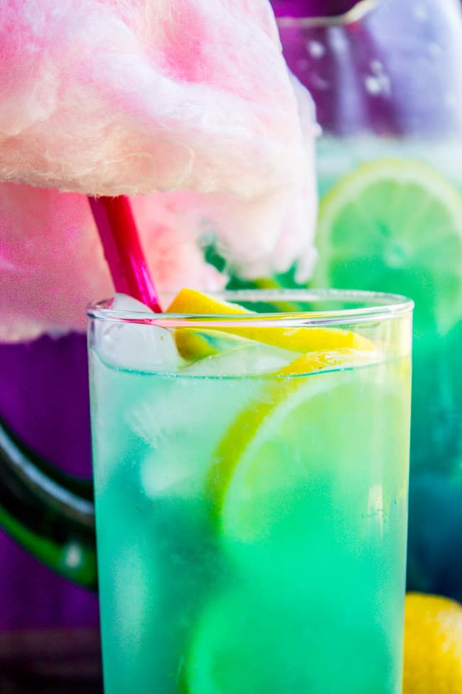 Blue Cotton Candy Lemonade (like at Disneyland!) from The Food Charlatan