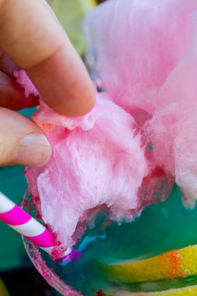 Blue Cotton Candy Lemonade (like at Disneyland!) from The Food Charlatan