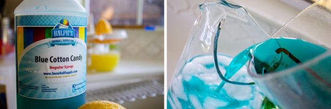 Blue Cotton Candy Lemonade (like at Disneyland!) from The Food Charlatan