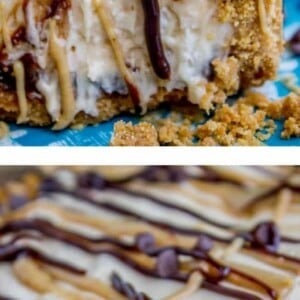 Frozen Peanut Butter Pie with Hot Fudge Layer from The Food Charlatan