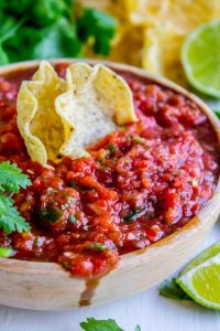 5 Minute Restaurant Style Salsa and How to Host Taco Tuesday from The Food Charlatan