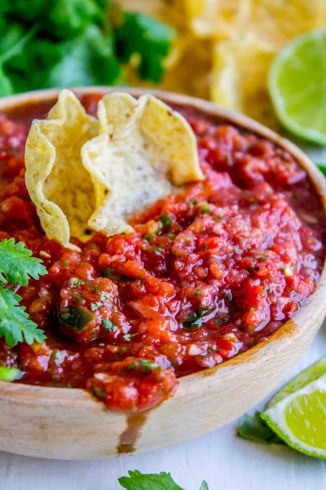 5 Minute Restaurant Salsa Recipe - Midwest Foodie