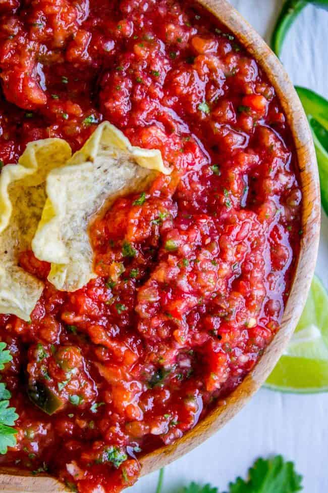 5 Minute Restaurant Salsa Recipe - Midwest Foodie