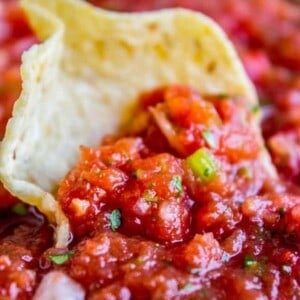5 Minute Restaurant Style Salsa and How to Host Taco Tuesday from The Food Charlatan