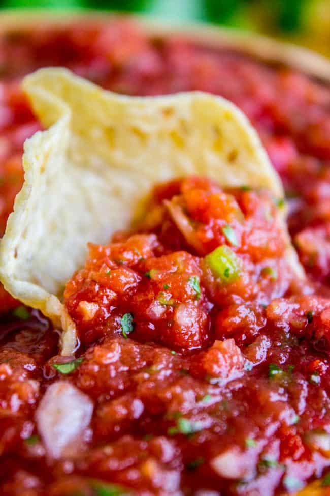 5 Minute Restaurant Salsa Recipe - Midwest Foodie