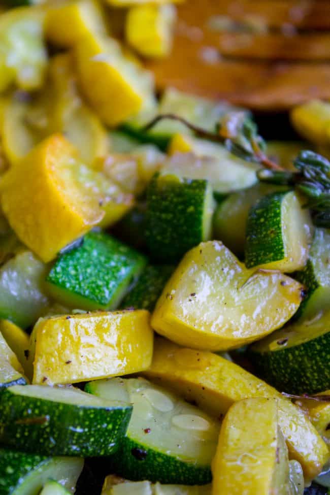 10 Minute Sautéed Zucchini and Squash Side Dish from The Food Charlatan