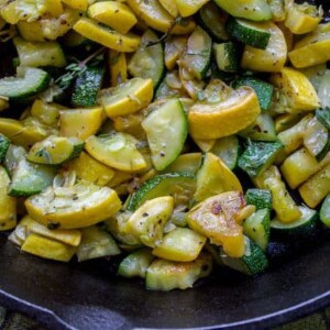 10 Minute Sautéed Zucchini and Squash Side Dish from The Food Charlatan