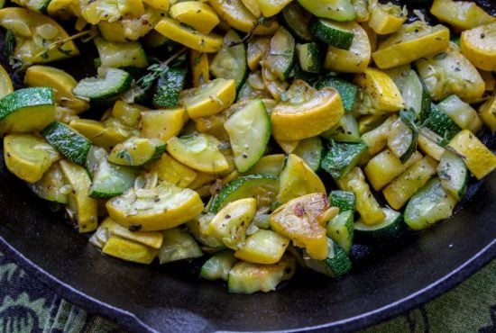 10 Minute Sautéed Zucchini and Squash Side Dish from The Food Charlatan