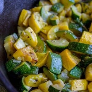 10 Minute Sautéed Zucchini and Squash Side Dish from The Food Charlatan