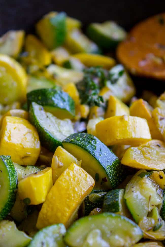 10 Minute Sautéed Zucchini and Squash Side Dish from The Food Charlatan