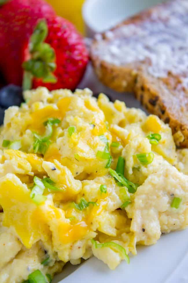 creamy make ahead with whole grain toast, fresh fruit, and orange juice.