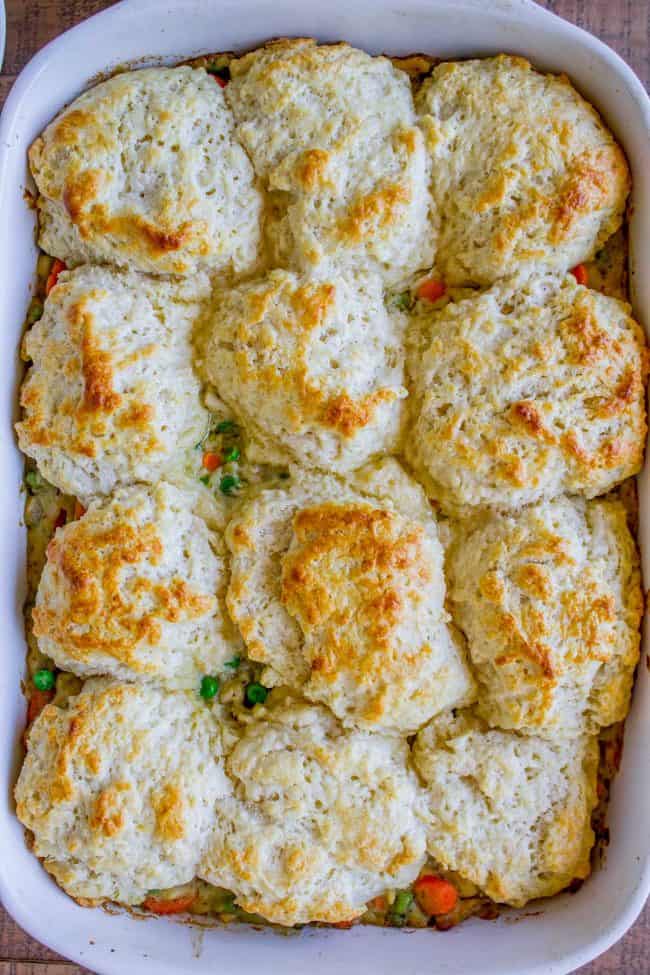 Chicken Pot Pie Recipe with Biscuits