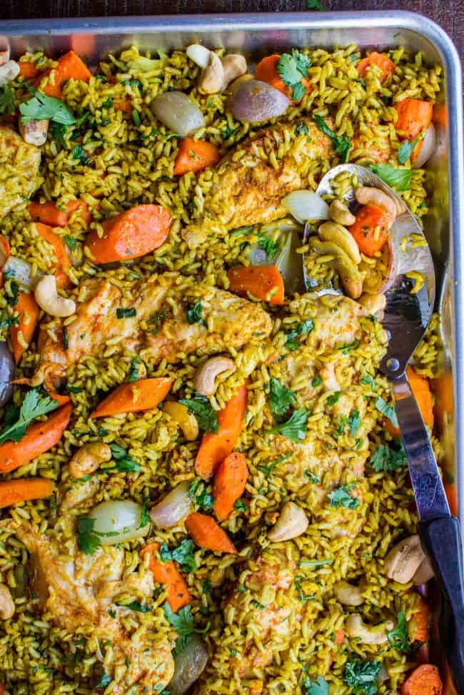 Sheet Pan Chicken Fried Rice - The Food Charlatan