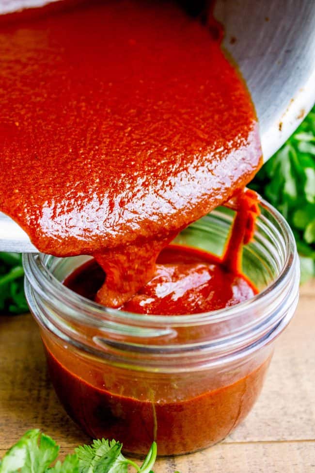 Killer Red Enchilada Sauce That’s Done in 10 Minutes from The Food Charlatan