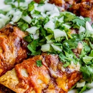 Sweet Potato and Black Bean Enchiladas from The Food Charlatan