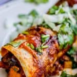 Sweet Potato and Black Bean Enchiladas from The Food Charlatan
