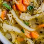 Chicken Noodle Soup with Homemade Noodles from The Food Charlatan