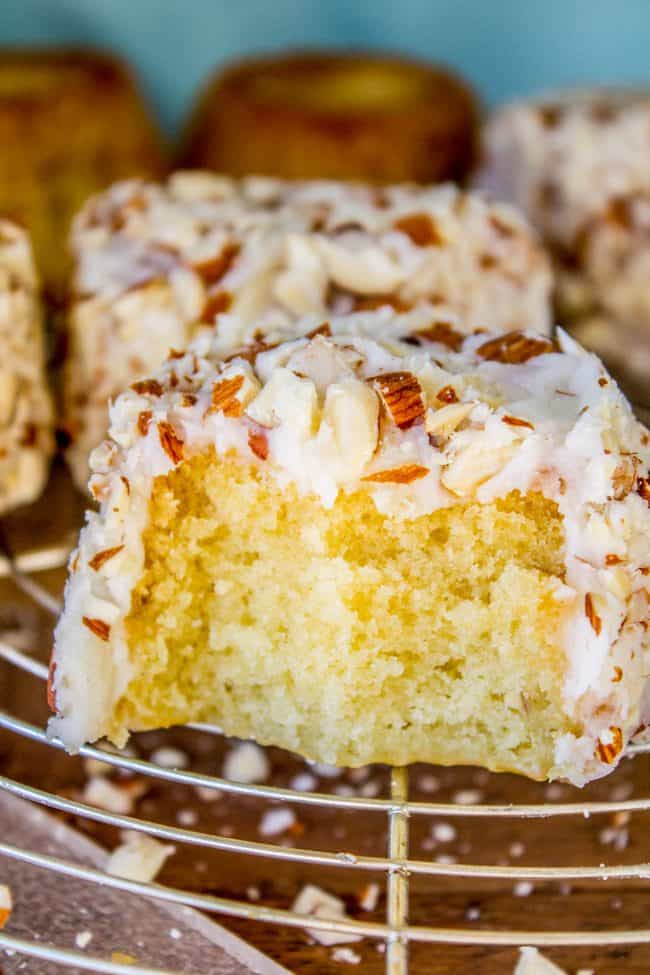 Upside Down Almond Crunch Cupcakes from The Food Charlatan