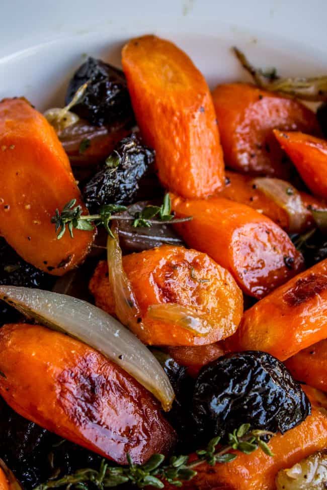 Apple Cider Roasted Carrots with Plums - 67