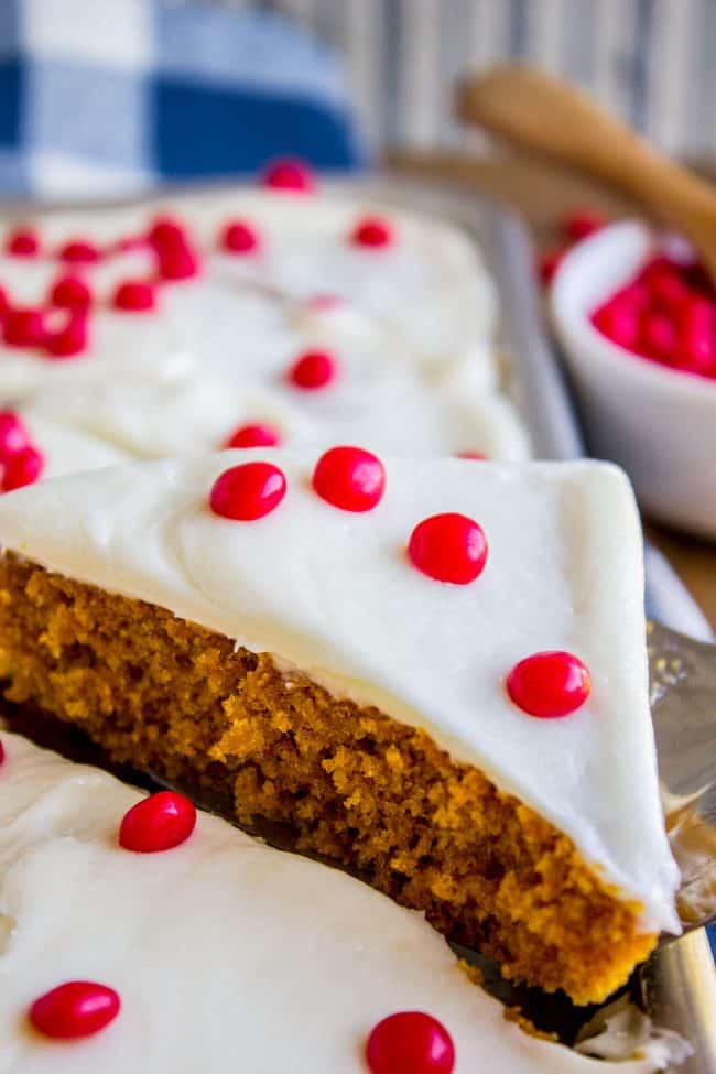 Paul's Pumpkin Bars with Cream Cheese Frosting