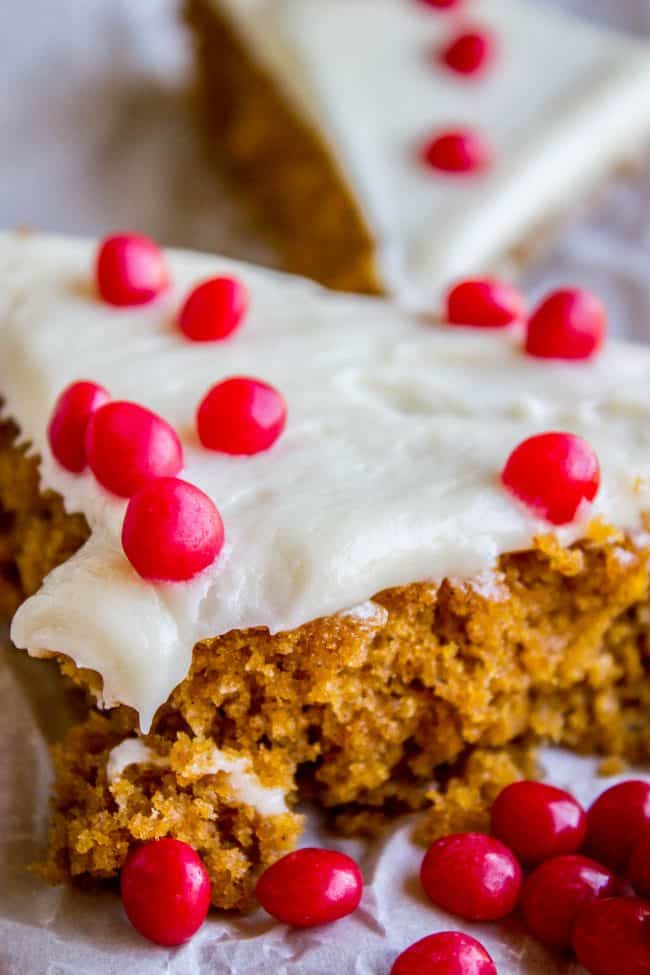 Paul's Pumpkin Bars with Cream Cheese Frosting