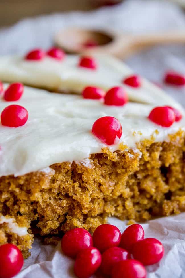 Paul's Pumpkin Bars with Cream Cheese Frosting