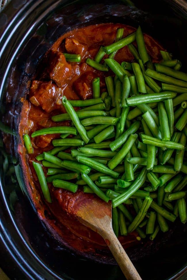 Braised Beef and Green Bean Stew (Lebanese Lubee) from The Food Charlatan