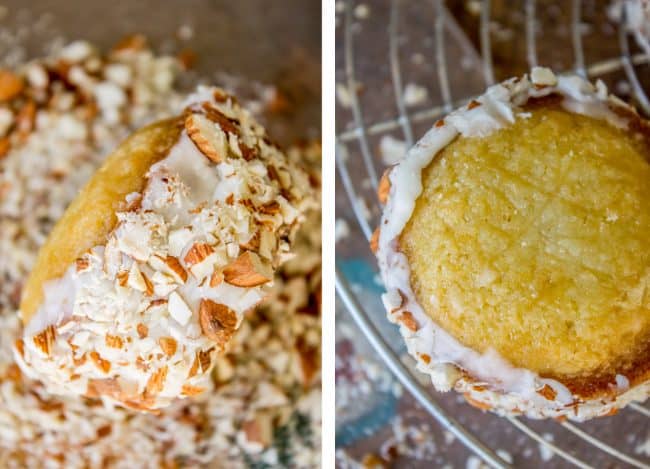 Upside Down Almond Crunch Cupcakes from The Food Charlatan
