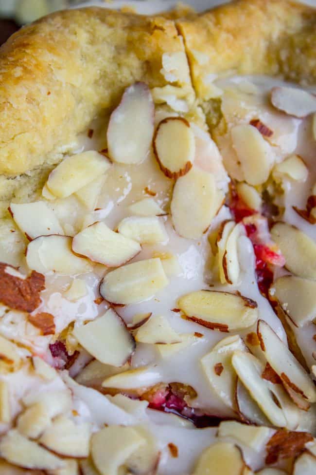 Cranberry Cherry Pie with Almond Glaze from The Food Charlatan